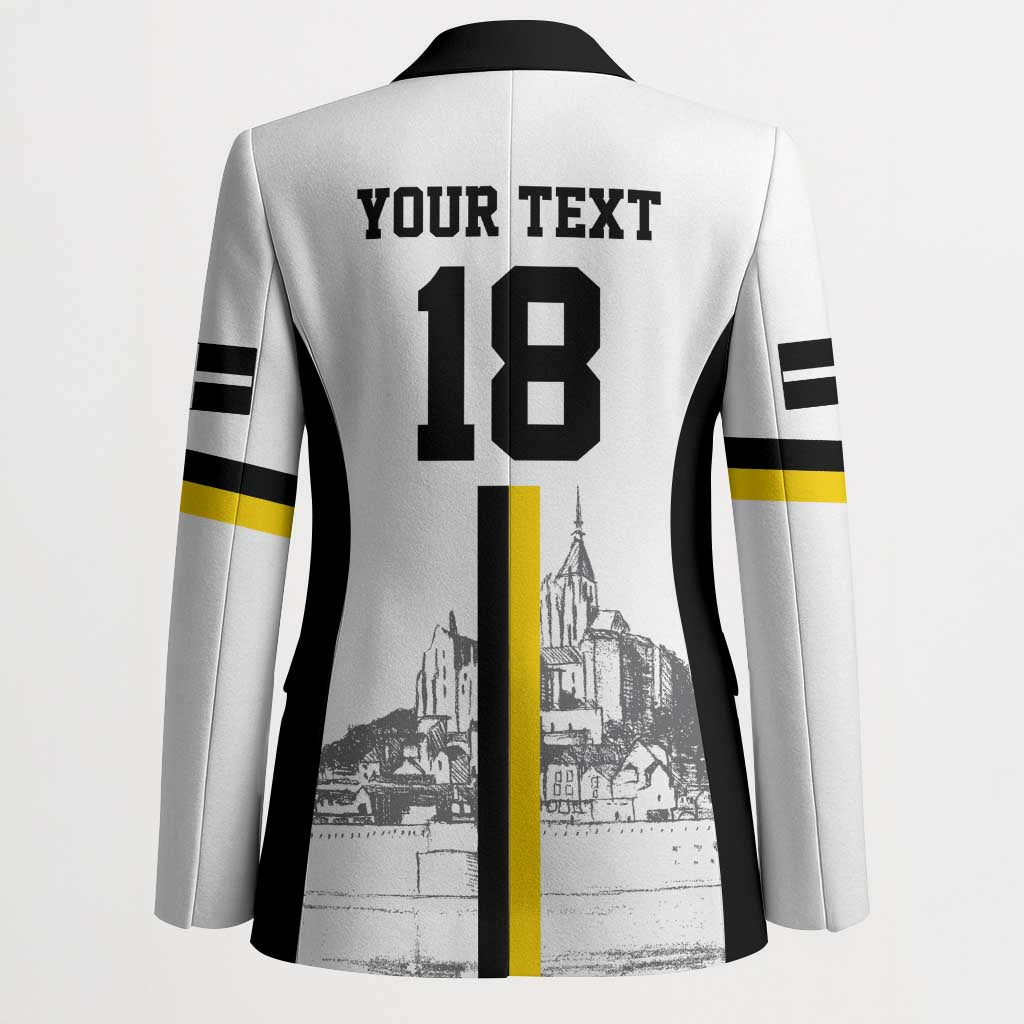 Custom Cornwall Football Blazer Mont Saint Michel - Wonder Print Shop