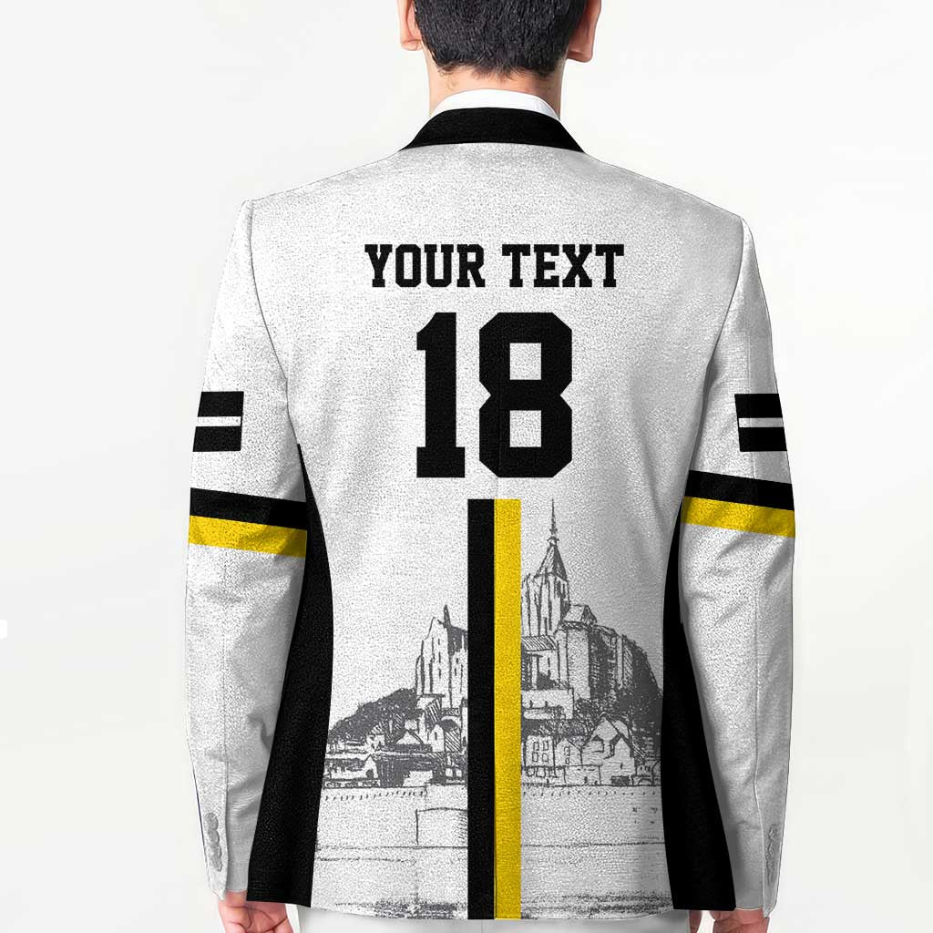 Custom Cornwall Football Blazer Mont Saint Michel - Wonder Print Shop