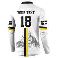 Custom Cornwall Football Button Sweatshirt Mont Saint Michel - Wonder Print Shop