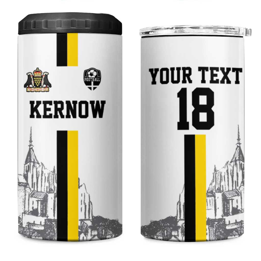 Custom Cornwall Football 4 in 1 Can Cooler Tumbler Mont Saint Michel - Wonder Print Shop