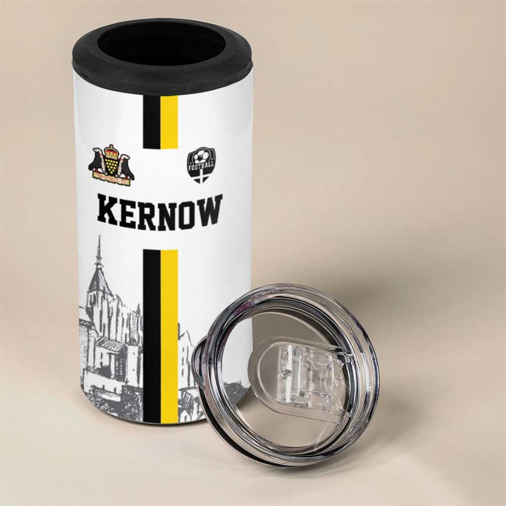 Custom Cornwall Football 4 in 1 Can Cooler Tumbler Mont Saint Michel - Wonder Print Shop