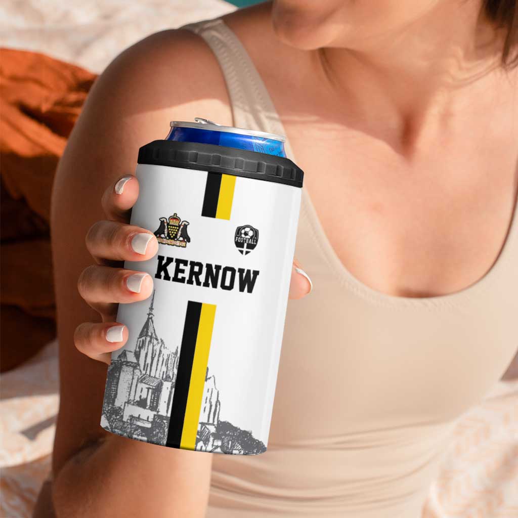 Custom Cornwall Football 4 in 1 Can Cooler Tumbler Mont Saint Michel - Wonder Print Shop