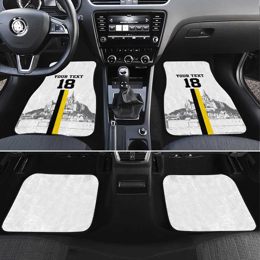 Custom Cornwall Football Car Mats Mont Saint Michel - Wonder Print Shop