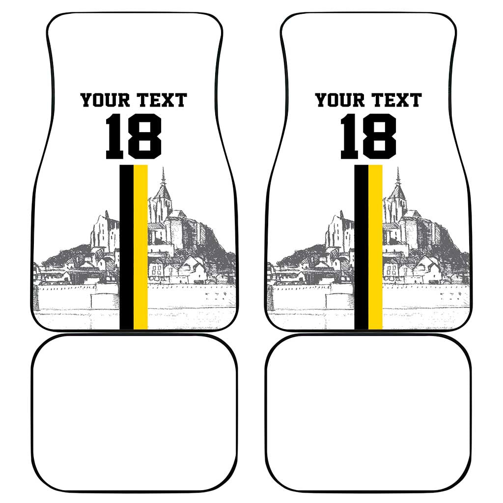 Custom Cornwall Football Car Mats Mont Saint Michel - Wonder Print Shop