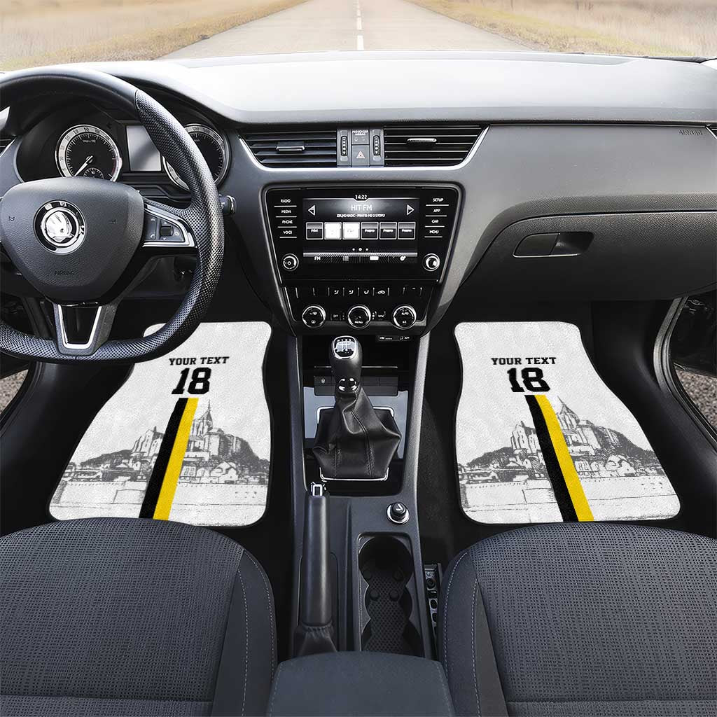 Custom Cornwall Football Car Mats Mont Saint Michel - Wonder Print Shop