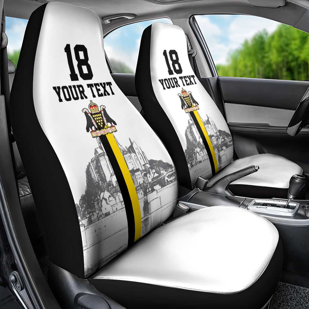 Custom Cornwall Football Car Seat Cover Mont Saint Michel - Wonder Print Shop