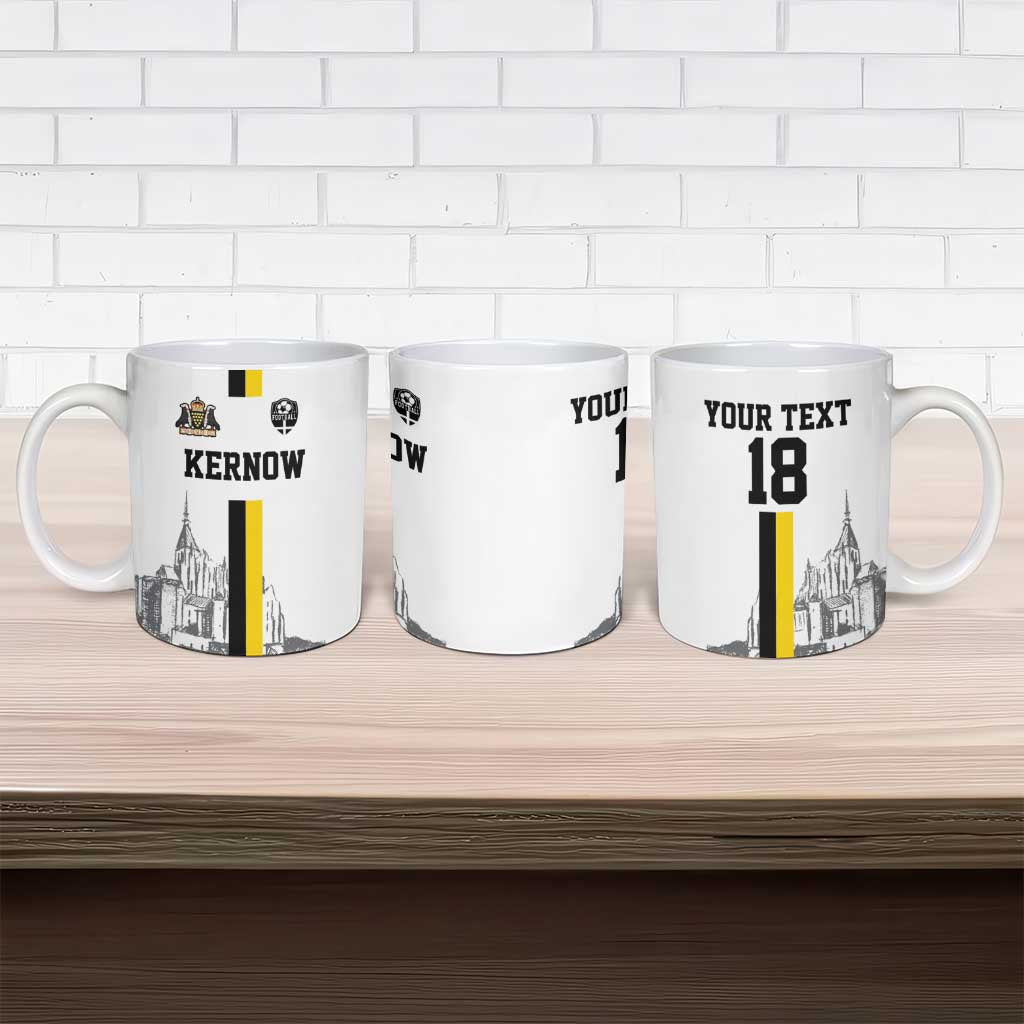 Custom Cornwall Football Ceramic Mug Mont Saint Michel - Wonder Print Shop