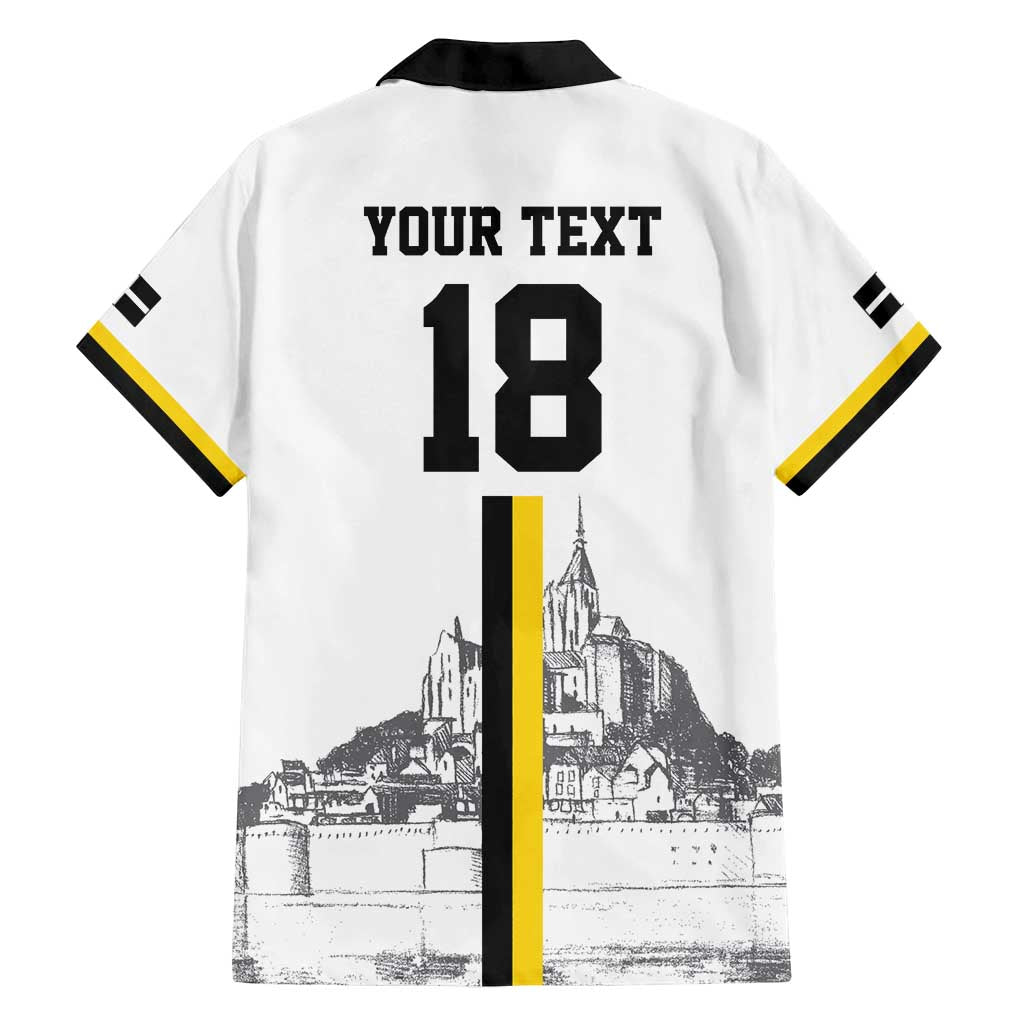 Custom Cornwall Football Family Matching Off Shoulder Short Dress and Hawaiian Shirt Mont Saint Michel - Wonder Print Shop