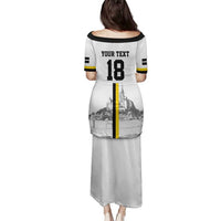 Custom Cornwall Football Family Matching Puletasi and Hawaiian Shirt Mont Saint Michel - Wonder Print Shop