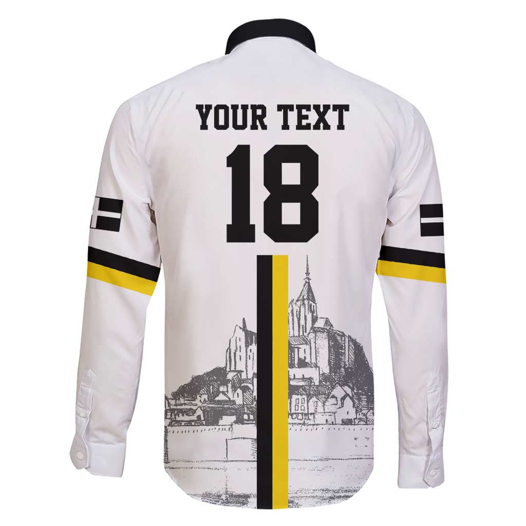 Custom Cornwall Football Family Matching Short Sleeve Bodycon Dress and Hawaiian Shirt Mont Saint Michel - Wonder Print Shop