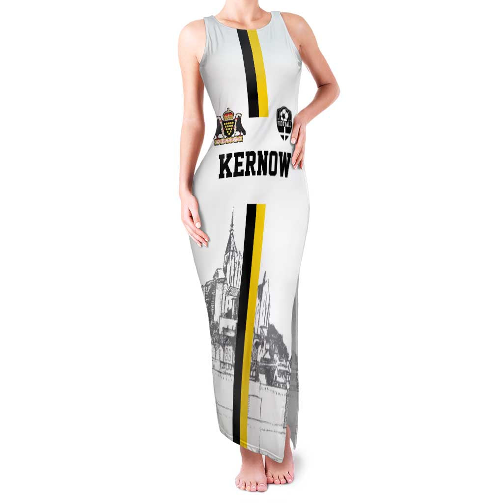 Custom Cornwall Football Family Matching Tank Maxi Dress and Hawaiian Shirt Mont Saint Michel - Wonder Print Shop