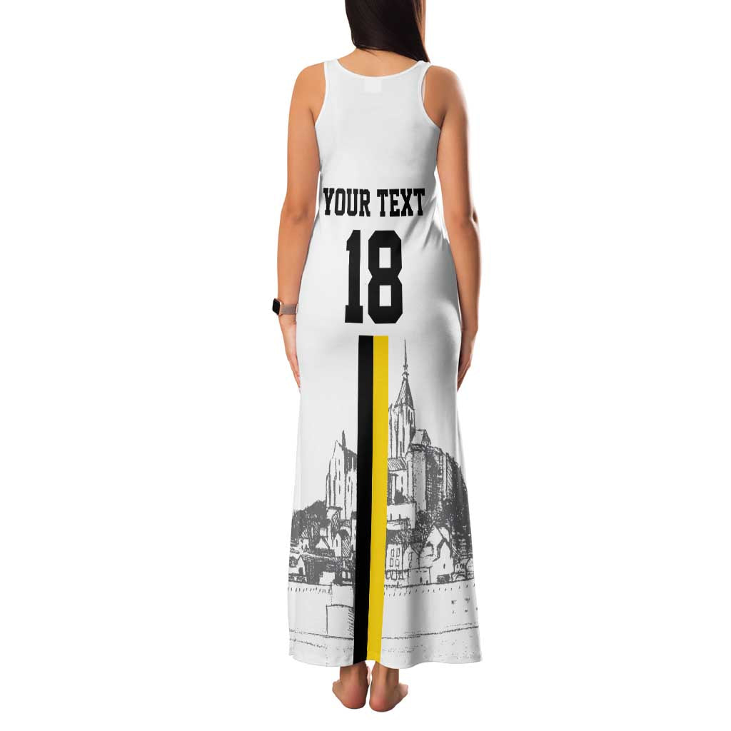 Custom Cornwall Football Family Matching Tank Maxi Dress and Hawaiian Shirt Mont Saint Michel - Wonder Print Shop