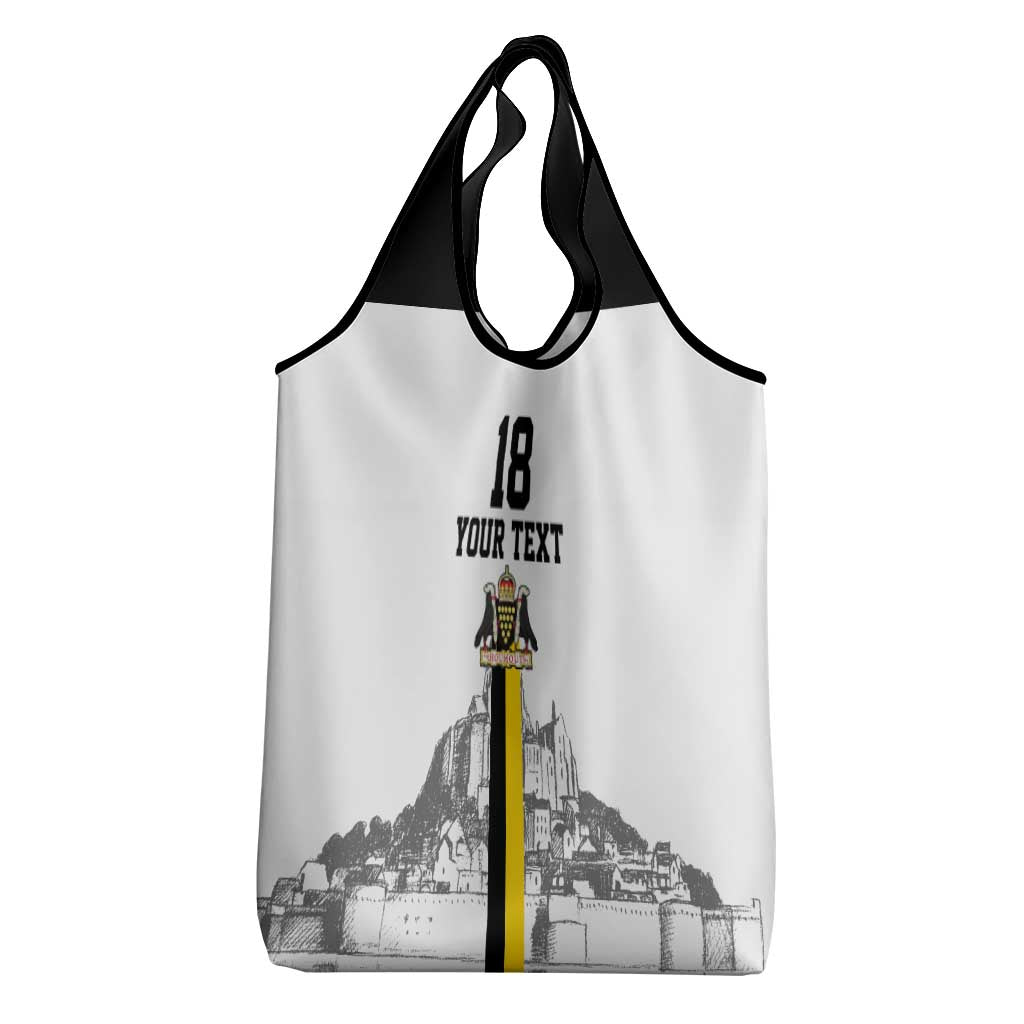 Custom Cornwall Football Grocery Bag Mont Saint Michel - Wonder Print Shop