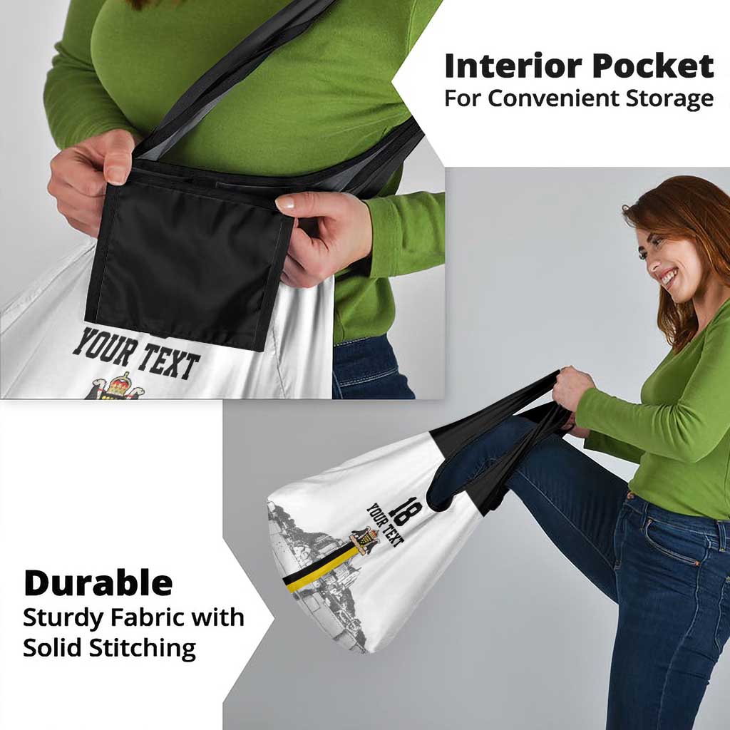 Custom Cornwall Football Grocery Bag Mont Saint Michel - Wonder Print Shop