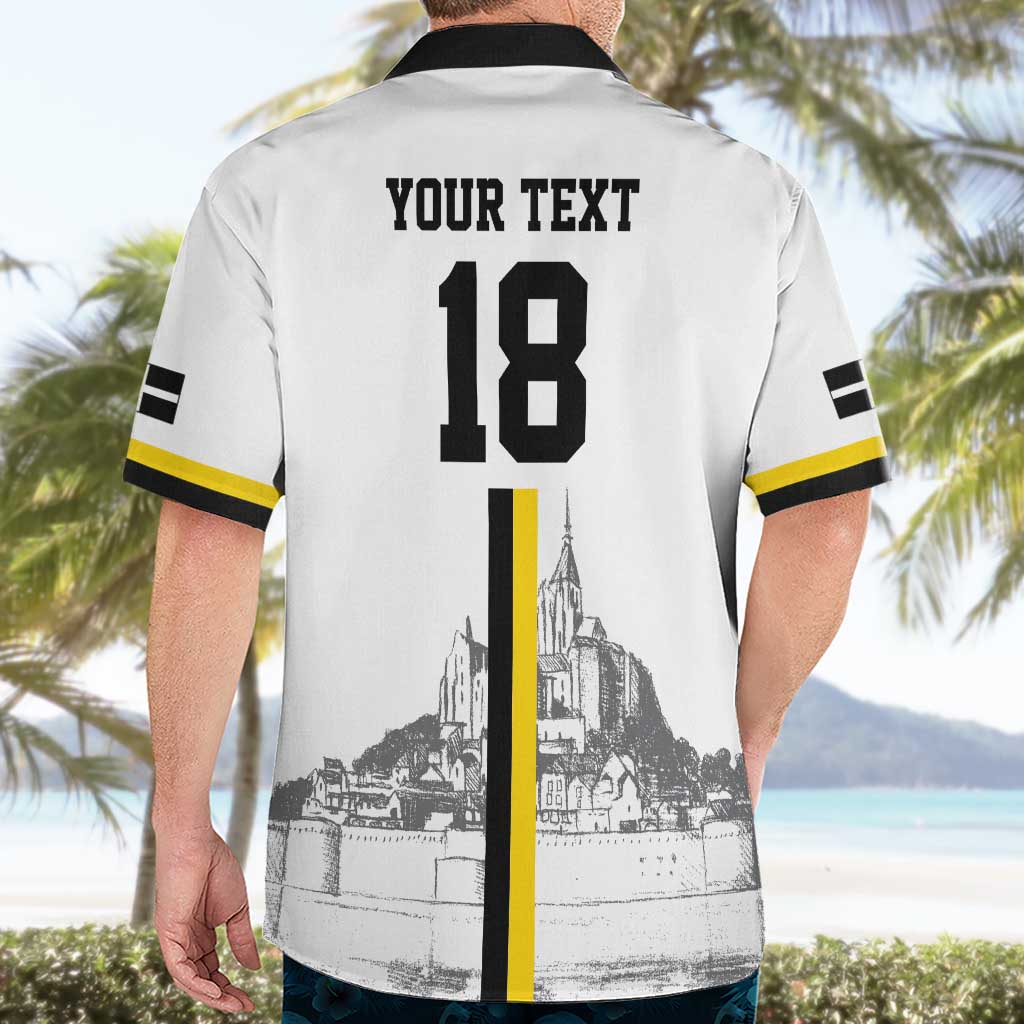 Custom Cornwall Football Hawaiian Shirt Mont Saint Michel - Wonder Print Shop