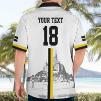 Custom Cornwall Football Hawaiian Shirt Mont Saint Michel - Wonder Print Shop