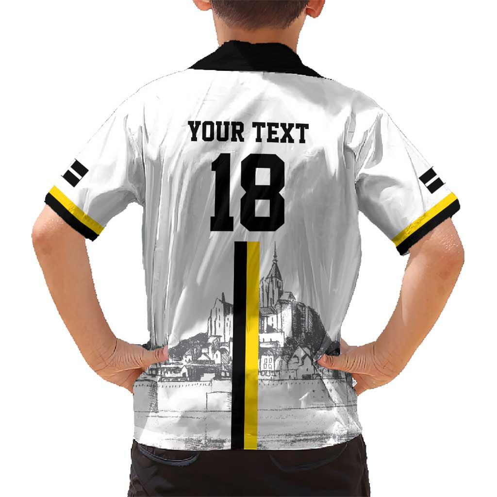 Custom Cornwall Football Hawaiian Shirt Mont Saint Michel - Wonder Print Shop