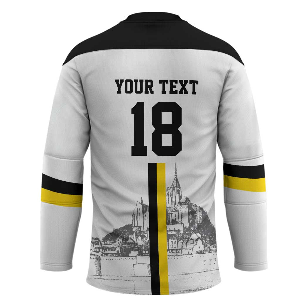 Custom Cornwall Football Hockey Jersey Mont Saint Michel - Wonder Print Shop