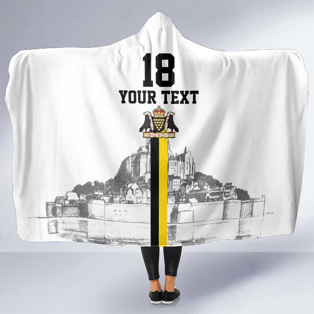 Custom Cornwall Football Hooded Blanket Mont Saint Michel - Wonder Print Shop