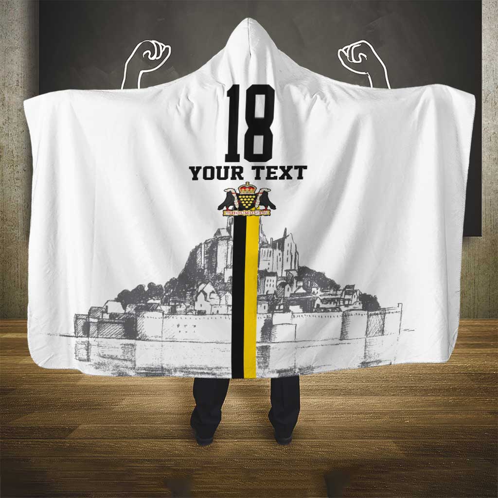 Custom Cornwall Football Hooded Blanket Mont Saint Michel - Wonder Print Shop