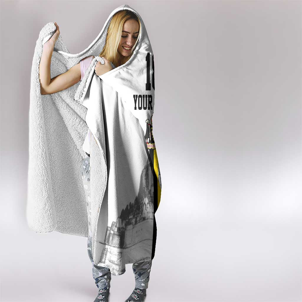 Custom Cornwall Football Hooded Blanket Mont Saint Michel - Wonder Print Shop