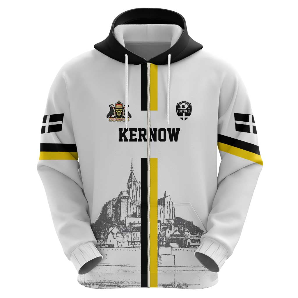 Custom Cornwall Football Hoodie Mont Saint Michel - Wonder Print Shop