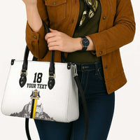 Custom Cornwall Football Leather Bag Mont Saint Michel - Wonder Print Shop