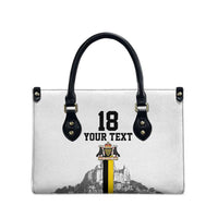 Custom Cornwall Football Leather Bag Mont Saint Michel - Wonder Print Shop