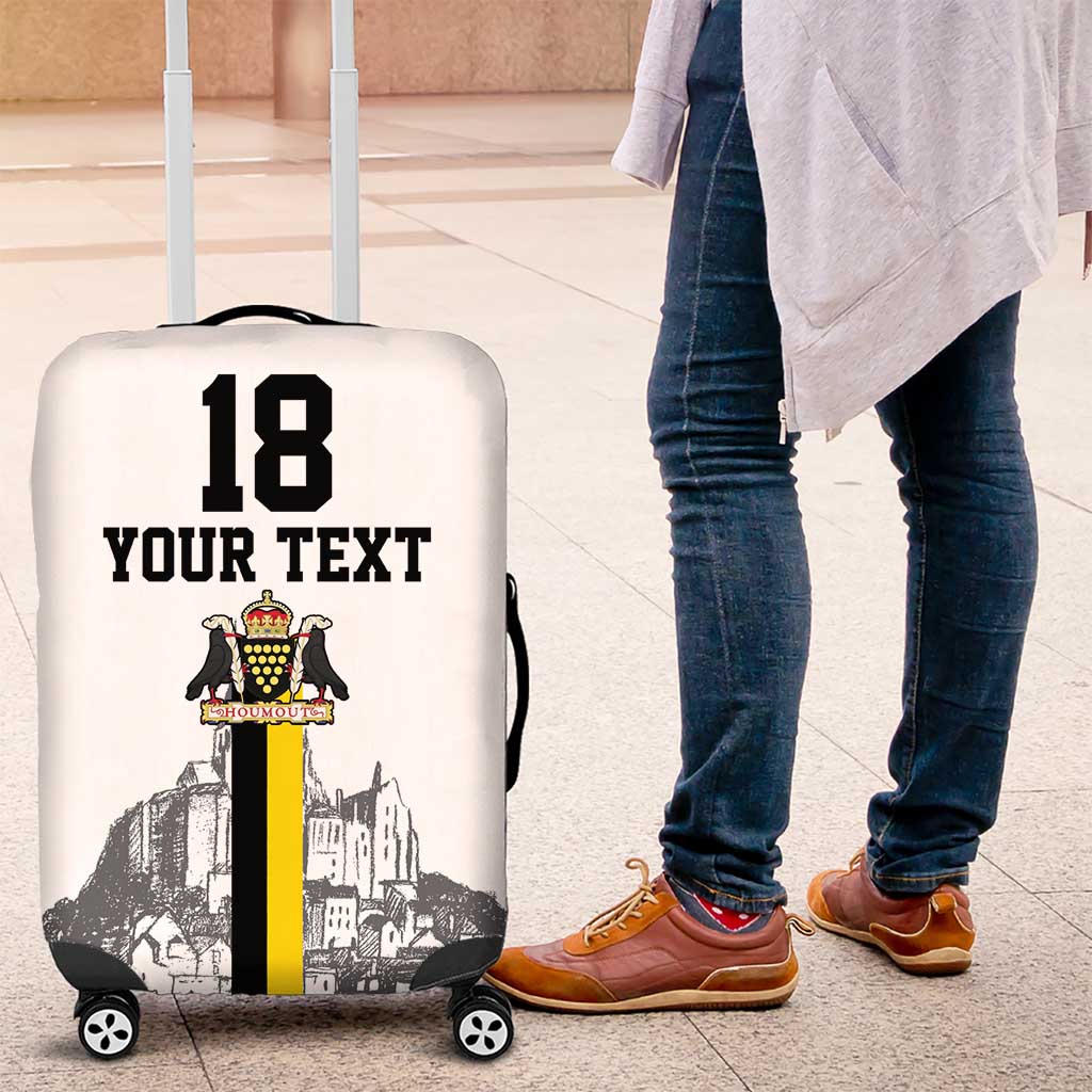 Custom Cornwall Football Luggage Cover Mont Saint Michel - Wonder Print Shop