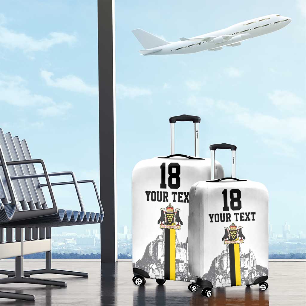 Custom Cornwall Football Luggage Cover Mont Saint Michel - Wonder Print Shop