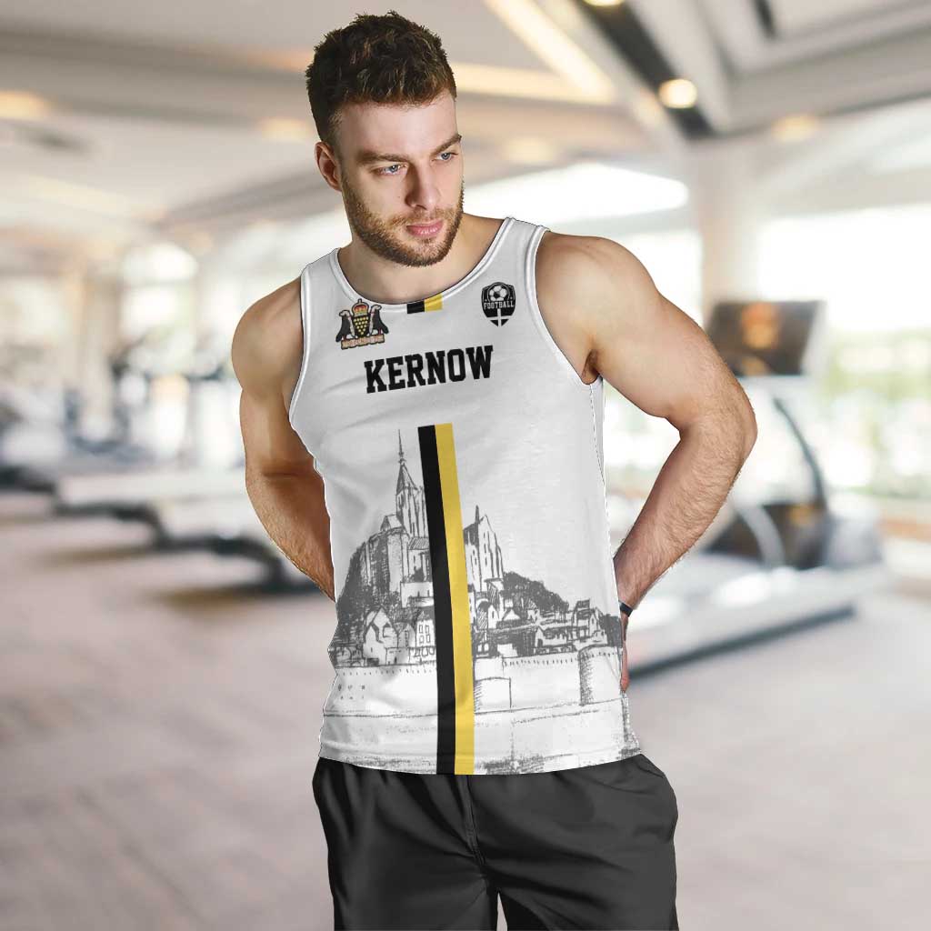 Custom Cornwall Football Men Tank Top Mont Saint Michel - Wonder Print Shop