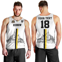 Custom Cornwall Football Men Tank Top Mont Saint Michel - Wonder Print Shop