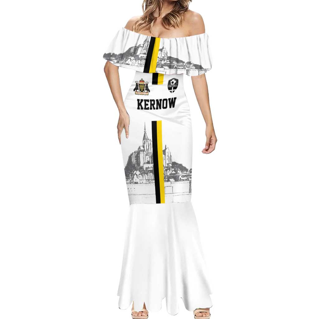 Custom Cornwall Football Mermaid Dress Mont Saint Michel - Wonder Print Shop