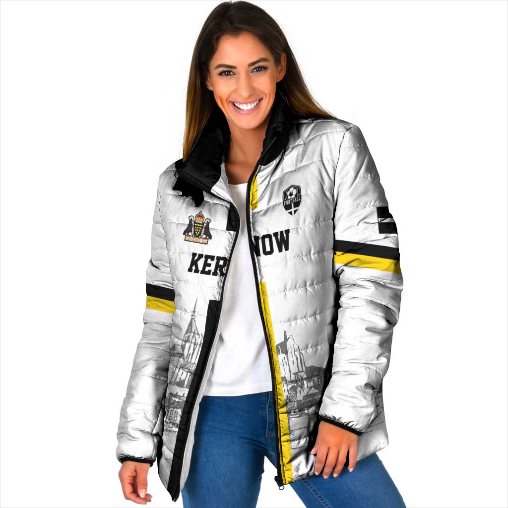 Custom Cornwall Football Padded Jacket Mont Saint Michel - Wonder Print Shop