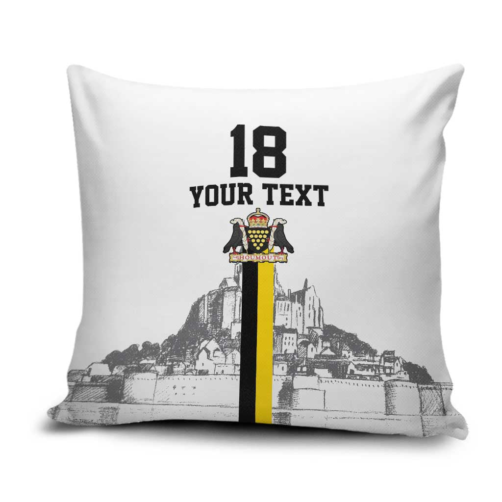 Custom Cornwall Football Pillow Cover Mont Saint Michel - Wonder Print Shop