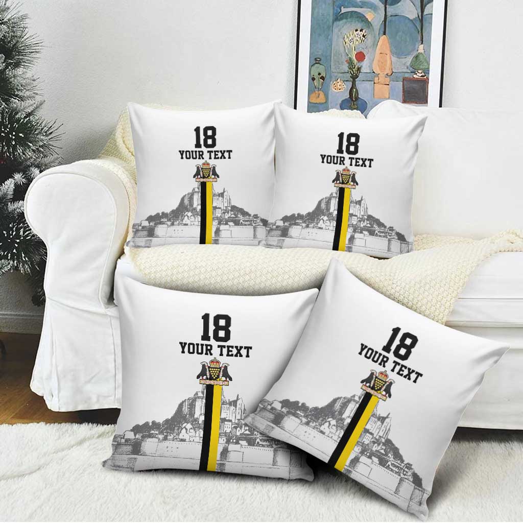 Custom Cornwall Football Pillow Cover Mont Saint Michel - Wonder Print Shop