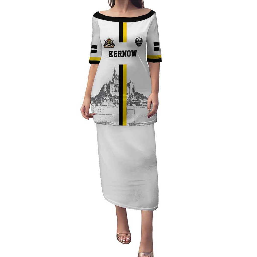 Custom Cornwall Football Puletasi Mont Saint Michel - Wonder Print Shop