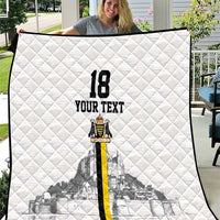 Custom Cornwall Football Quilt Mont Saint Michel - Wonder Print Shop
