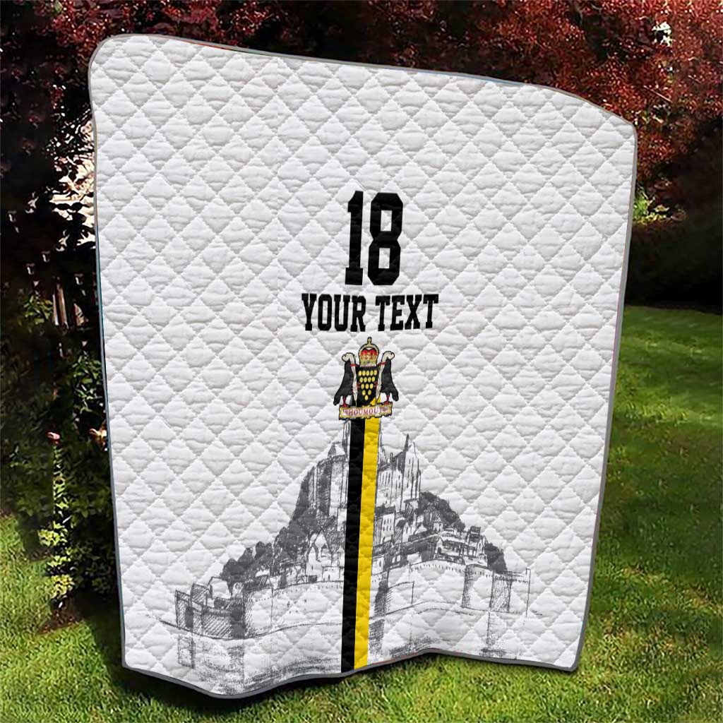 Custom Cornwall Football Quilt Mont Saint Michel - Wonder Print Shop