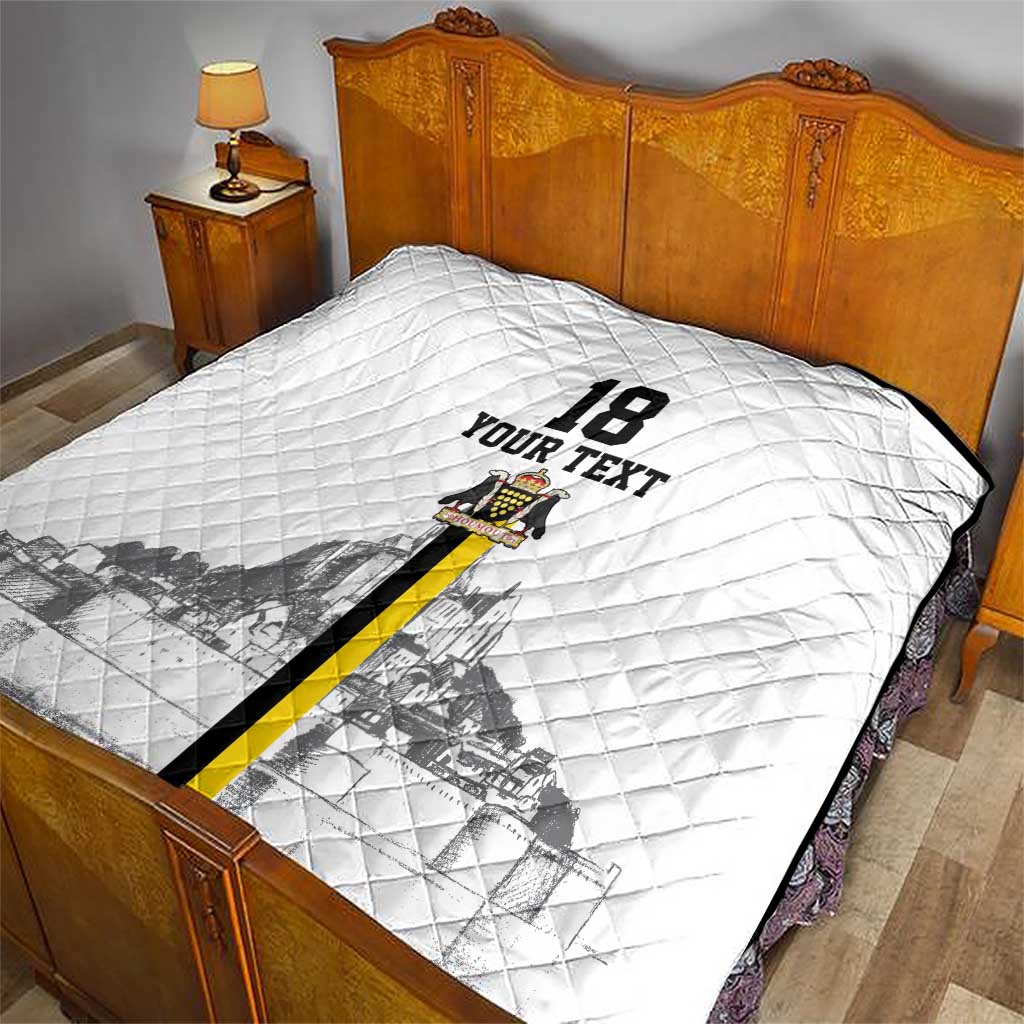 Custom Cornwall Football Quilt Mont Saint Michel - Wonder Print Shop
