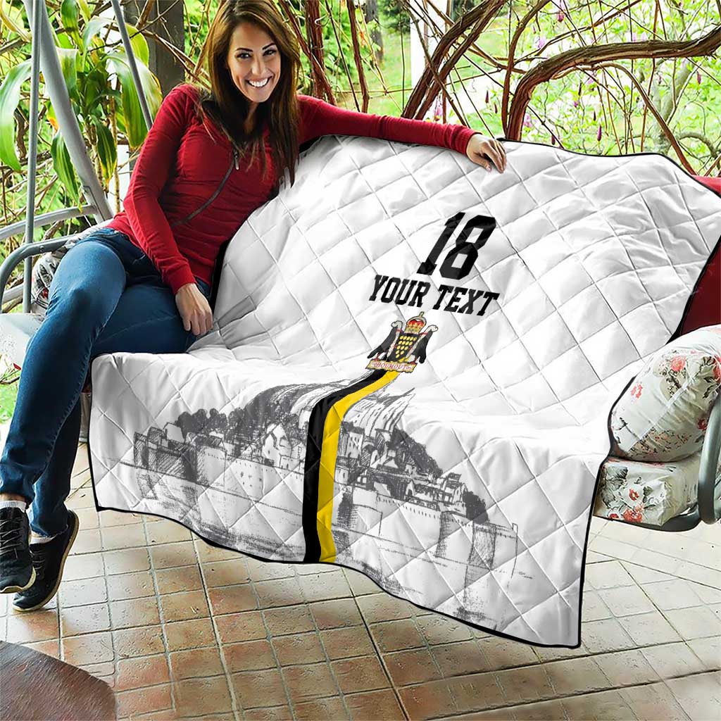 Custom Cornwall Football Quilt Mont Saint Michel - Wonder Print Shop