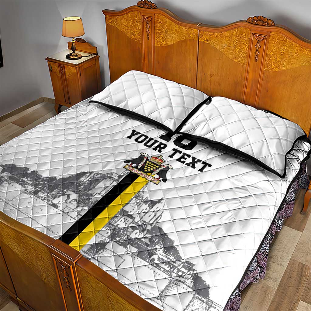 Custom Cornwall Football Quilt Bed Set Mont Saint Michel - Wonder Print Shop