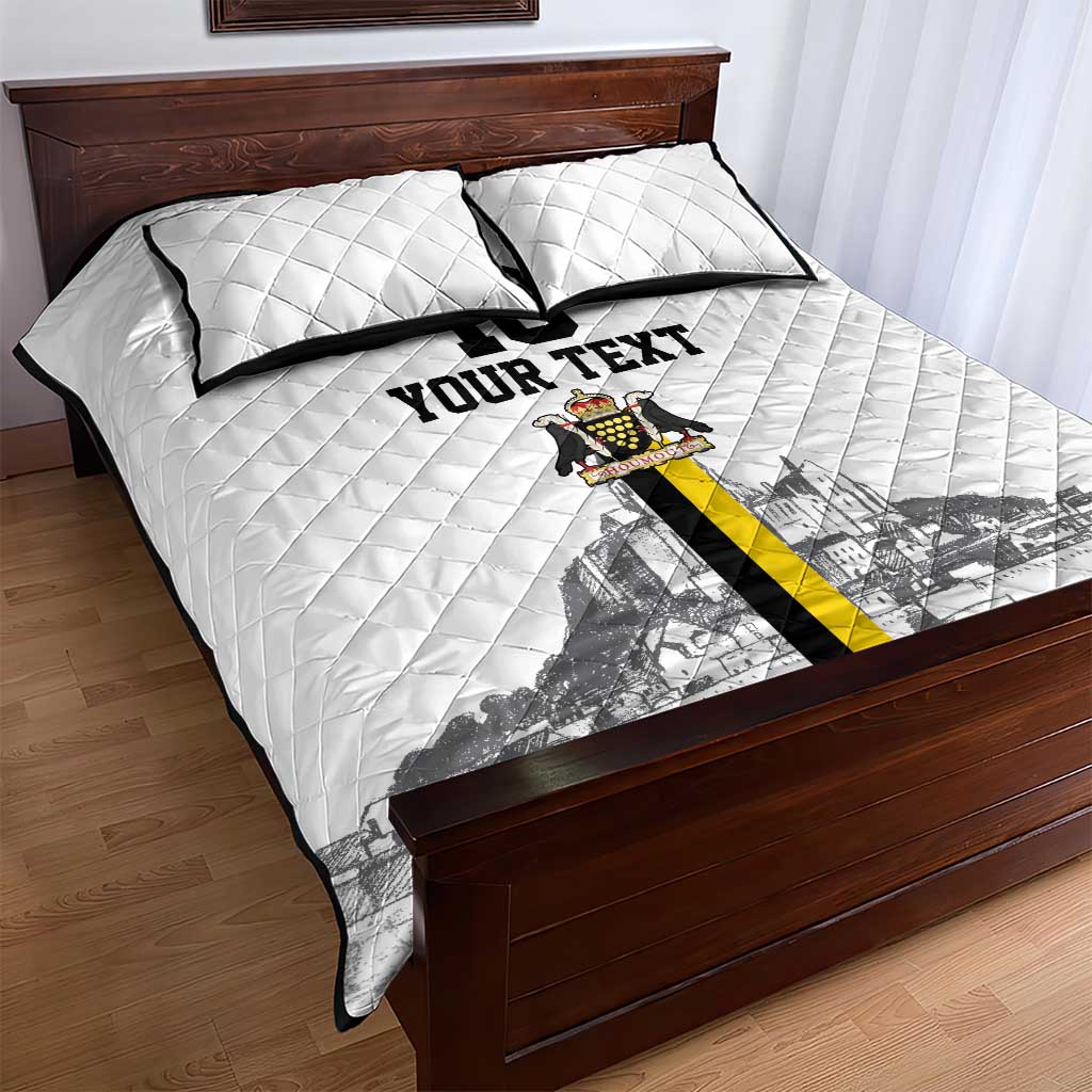 Custom Cornwall Football Quilt Bed Set Mont Saint Michel - Wonder Print Shop