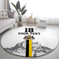 Custom Cornwall Football Round Carpet Mont Saint Michel - Wonder Print Shop