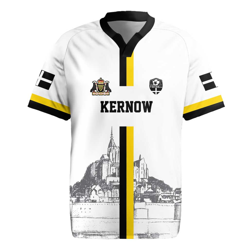 Custom Cornwall Football Rugby Jersey Mont Saint Michel - Wonder Print Shop