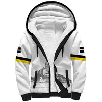Custom Cornwall Football Sherpa Hoodie Mont Saint Michel - Wonder Print Shop