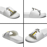 Custom Cornwall Football Slide Sandals Mont Saint Michel - Wonder Print Shop
