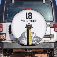 Custom Cornwall Football Spare Tire Cover Mont Saint Michel - Wonder Print Shop