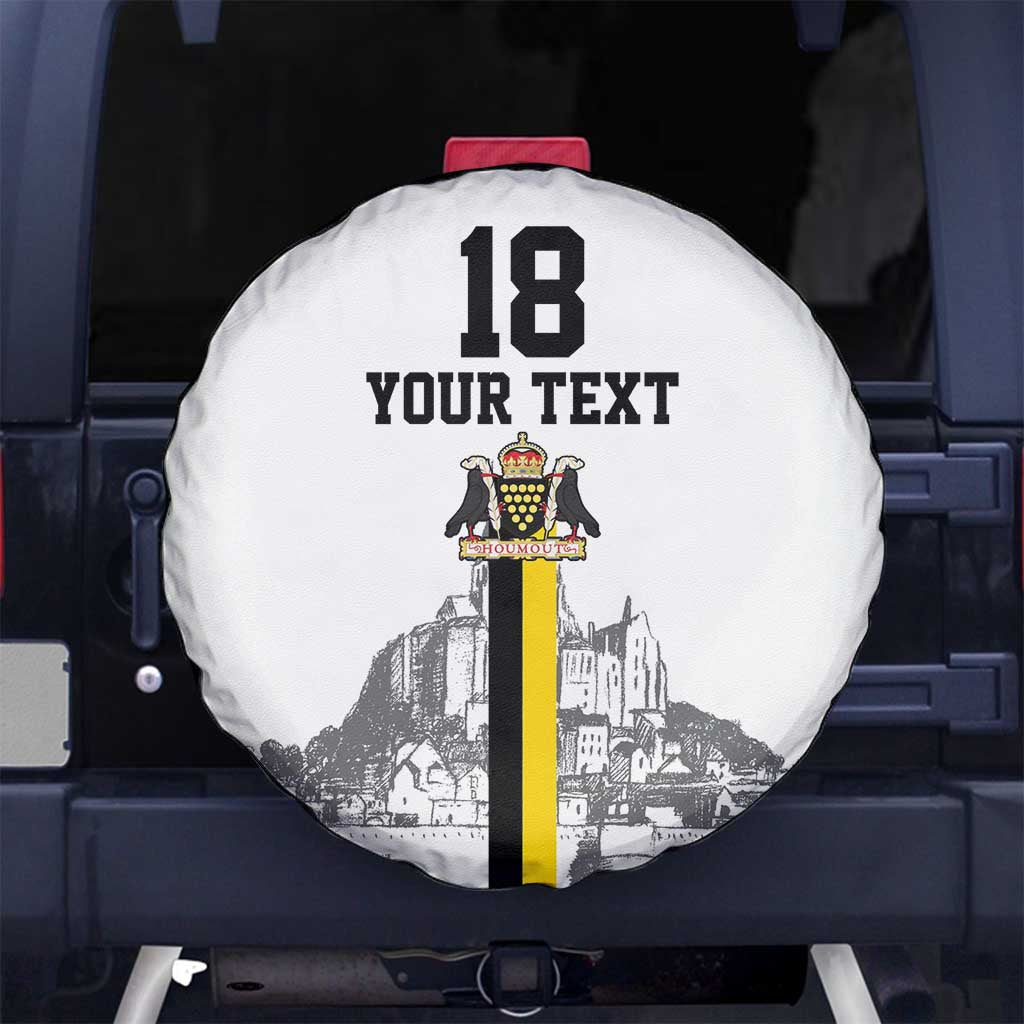 Custom Cornwall Football Spare Tire Cover Mont Saint Michel - Wonder Print Shop