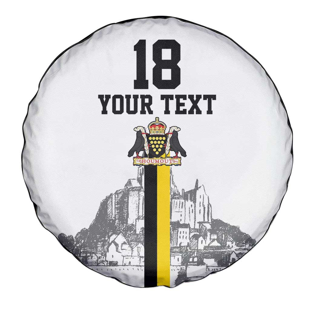 Custom Cornwall Football Spare Tire Cover Mont Saint Michel - Wonder Print Shop